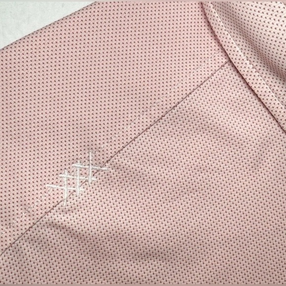 Rhone Performance Polo Shirt Mens XXL Red Subtle Dots White Short Sleeve Golf - Picture 5 of 11